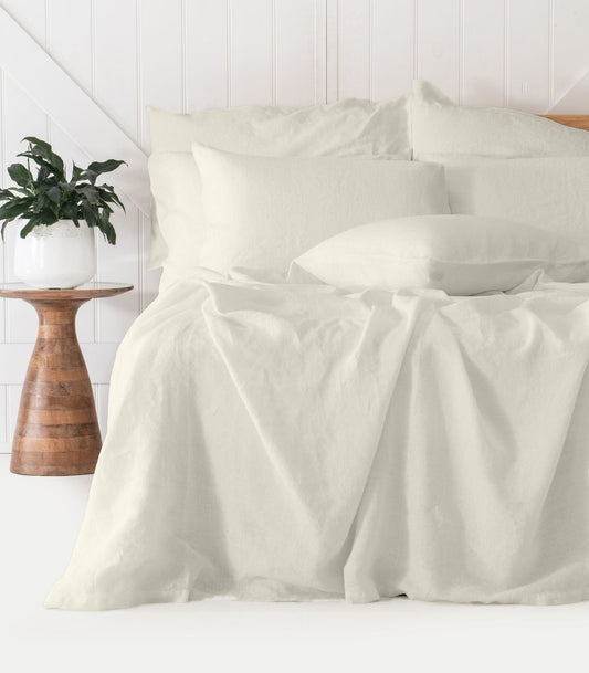 Bhumi Organic Cotton - Linen Sheet Set - Fog