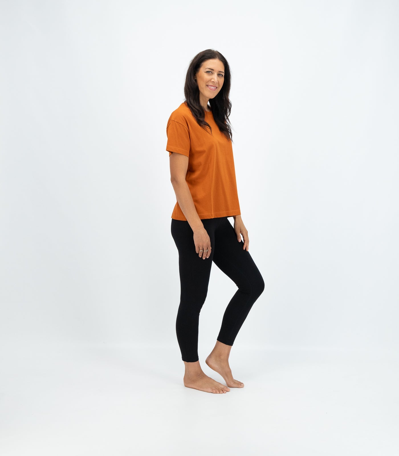 Bhumi Organic Cotton - Oversized Boxy Tee - Cinnamon