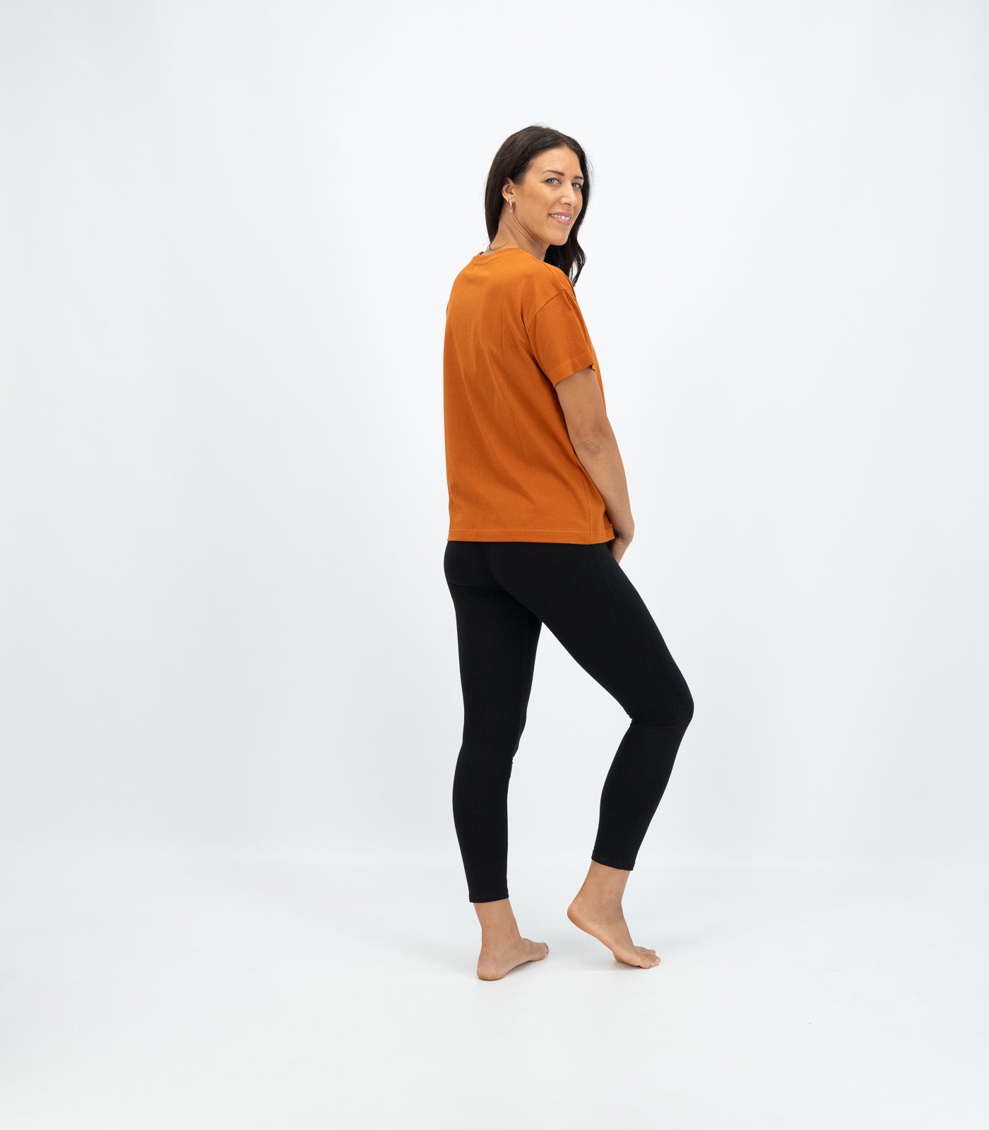 Bhumi Organic Cotton - Oversized Boxy Tee - Cinnamon