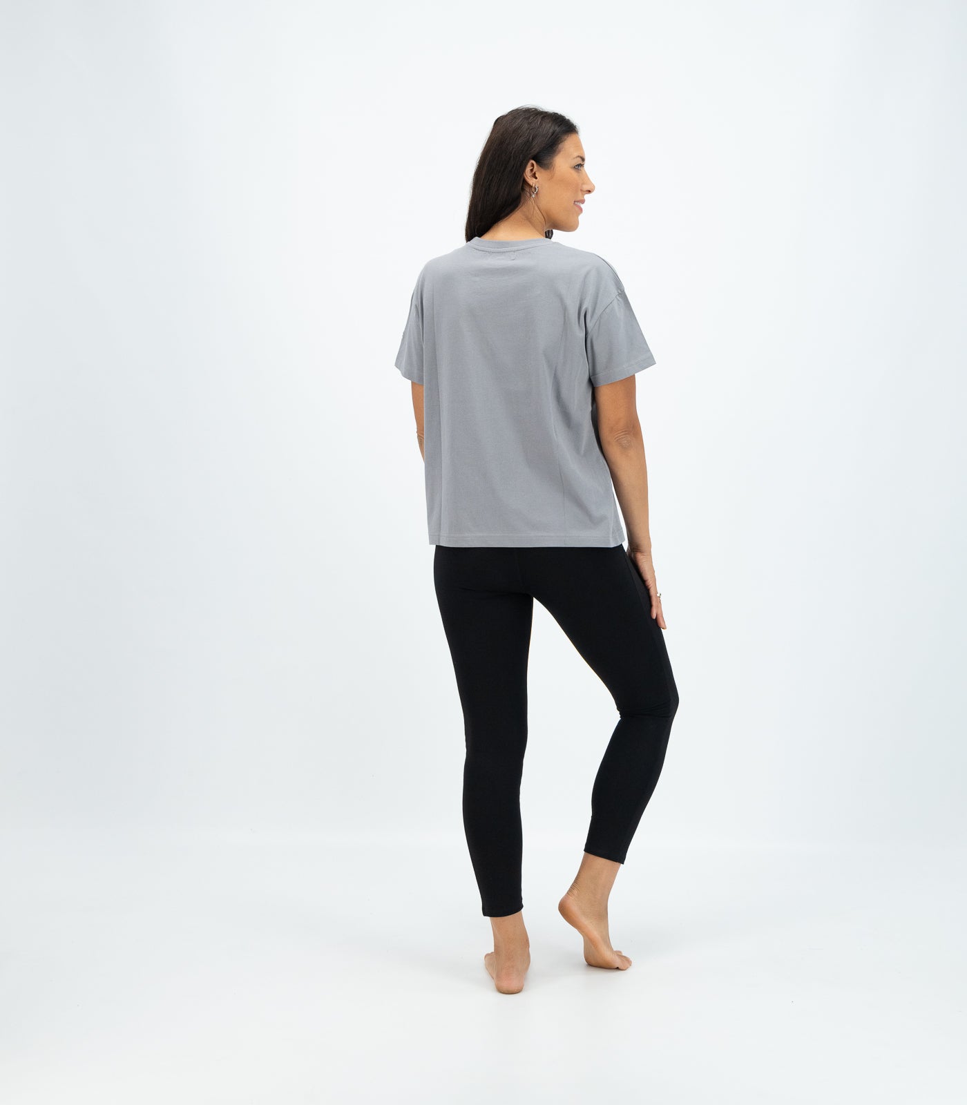 Bhumi Organic Cotton - Oversized Boxy Tee - Titanium